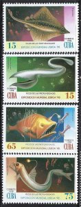 Cuba 3923-26 MNH FISHES R4-150