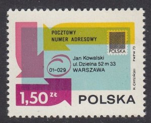 Poland 1970 Postal Code mnh