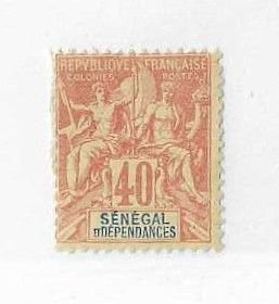 Senegal Sc #48 40c  OG/MH  FVF