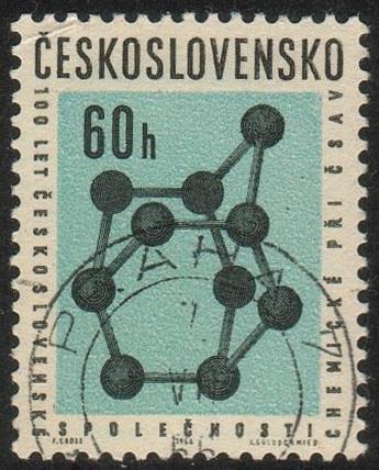 Czechoslovakia#1407 -Model of a molecule - MNH