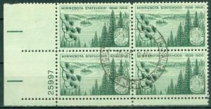 USA - Scott 1106 Plate Block w/ Circular Cancel