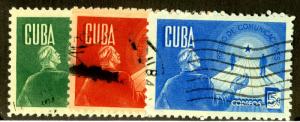 CUBA 381-3   USED   BIN $.50