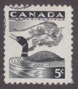 Canada 369 Wildlife, Loon 1957