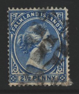 Falkland Islands Sc#15 Used - a little paper adhesion reverse