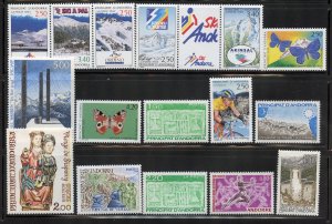 Andorra,  French lot, Mostly Mint Never Hinge 23