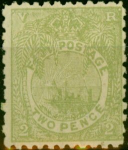 Fiji 1893 2d Green SG83 P.11 x 10 Fine MM