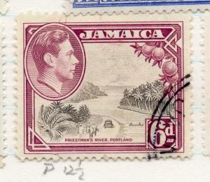 Jamaica 1938 GVI Early Issue Fine Used 6d. 202678