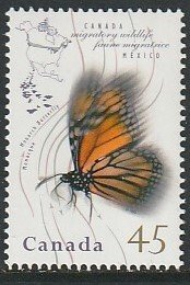 1995 Canada - Sc 1563 - MNH VF -1 single - Migratory - Monarch Butterfly