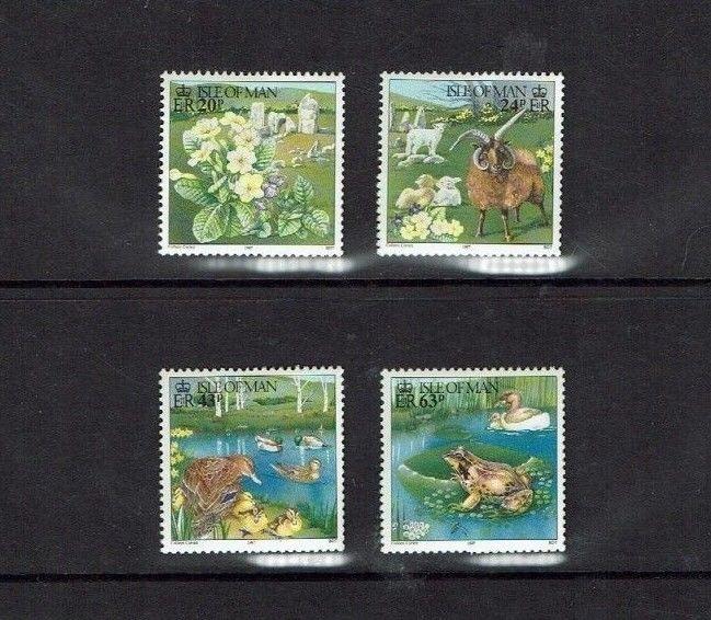 Isle of Man: 1997, Spring in Man, MNH set