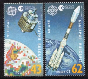 EUROPA CEPT 1991 - Bulgaria - European Aerospace - MNH Set