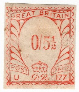 (I.B) George V Postal : Meter Mark 5½d