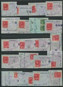 CANADA #104, 106, 107, 117 USED ADMIRAL WHOLESALE LOT
