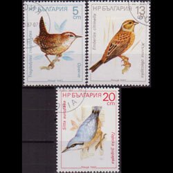 BULGARIA 1987 - Scott# 3281-3 Songbirds 5-20s CTO