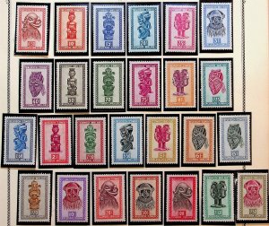 BELGIAN CONGO Sc 231-56 LH ISSUE OF 1947 - MASKS - (FMJ25)