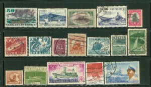 All Different Ships , 17 stamps