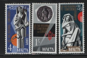 MALTA,  394-396   MINT HINGED