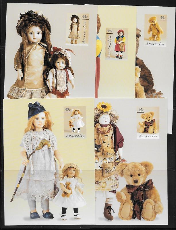 Australia Maxi Card 1597-1601 Dolls Mint (set of 5)