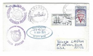 NEW ZEALAND ANTARCTIC SCOTT BASE 1971 AUTOGRAPHED BY THE HEAD OF THE EXPEDITION