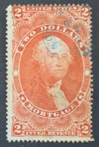 USA REVENUE STAMP 1862-1871 $2 MORTGAGE. SCOTT#R82c