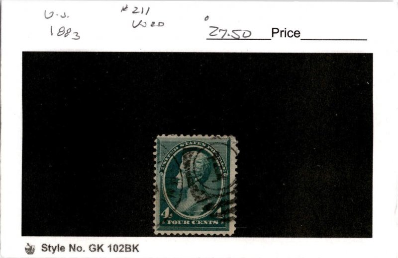United States Postage Stamp, #211 Used, 1883 Jackson (AF)