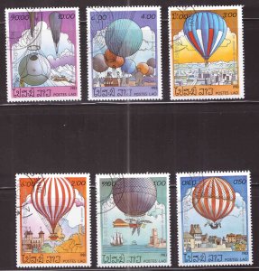 LAOS Scott 459-464 Used Balloon set