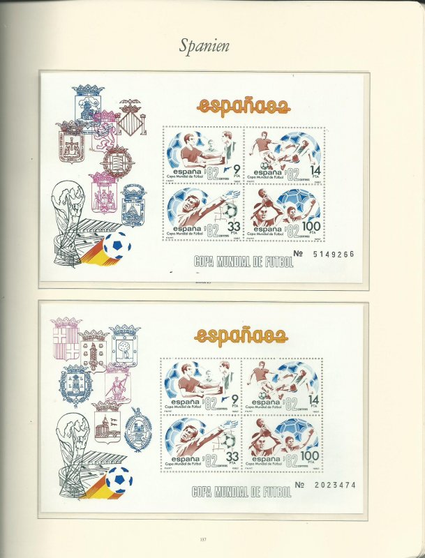 Small Collection of Late 1981-1984 Spain Unused Never Hinged