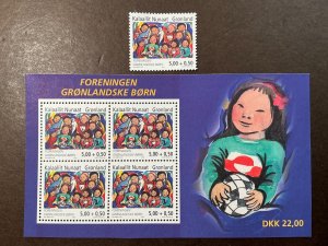 GREENLAND MNH #B29, B29a  Single & Souvenir Sheet *2004*
