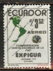 Ecuador Scott C538 used 1973 airmail stamp