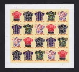 Scott #4592-4596 2011 32c Aloha Shirts Sheet of 20, Mint NH