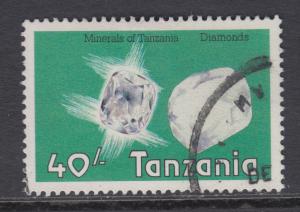 Tanzania Sc 313 used 1986 40sh Diamonds, VF