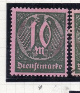 Germany 1922 OFFICIAL Early Issue Fine Mint Hinged 10M. 270866