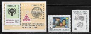 Argentina 1259-60 B91 Year of the Child Mint NH (LB)