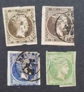 GREECE Vintage Stamp Lot Used Collection T5169