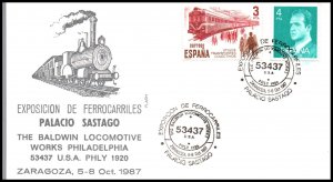 Spain Exposition Ferrocarriles, Train 1987 Cover