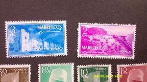 Morocco Northern Zone 1956 Scott# 1-8 Complete VF-XF Mint NH