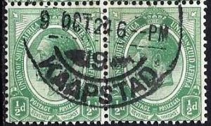 SOUTH AFRICA #2 - USED BLOCK OF 4 - 1913 - SOAF060DTS16