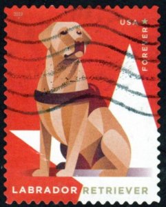 SC# 5406 - (55c) - Military Working Dogs, Labrador Retriever - Used Single