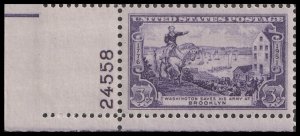 US 1003 Battle of Brooklyn 3c plate single LL 24538 MNH 1951