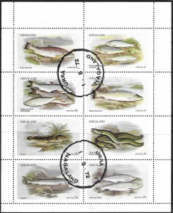 Nagaland Fish. mini sheet. used