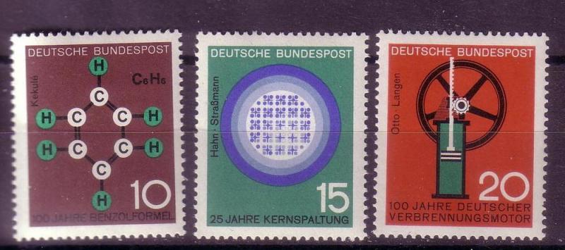 *Germany Progress in Science Sc 892-894 MNH