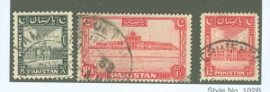 Pakistan #35-37 Used Multiple