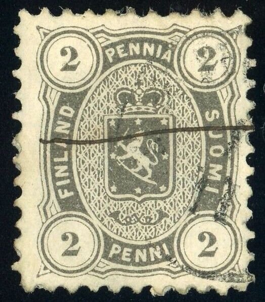 Finland SC#17 YT#12A Under Russian Empire 2p Postage Stamp 1875 Europe Used