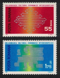 Romania Inter-European Cultural Economic Co-operation 2v 1971 MNH SG#3805-3806