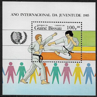 Guinea-Bissau #687 MNH S/Sheet - Youth Year - Self-Defence