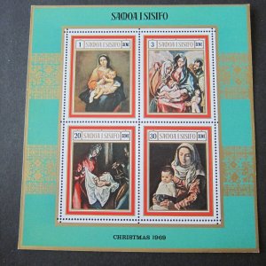 Samoa 1969 Sc 320a Christmas Religion set MNH