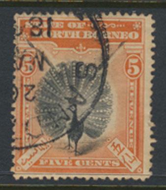 North Borneo  SG 100a Used  perf 15 please see scan & details