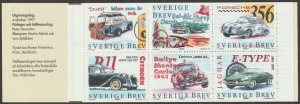 SWEDEN Sc. 2253a Classic Cars 1997 MNH booklet