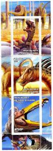 Ivory Coast 2003 Dinosaurs Sheet Perforated mnh.vf