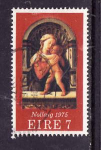 Ireland-Sc#383-used 7p Painting-Christmas-1975-