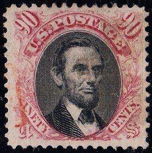 U.S.  122 VFXF Light RED cancel, GEM (11724)